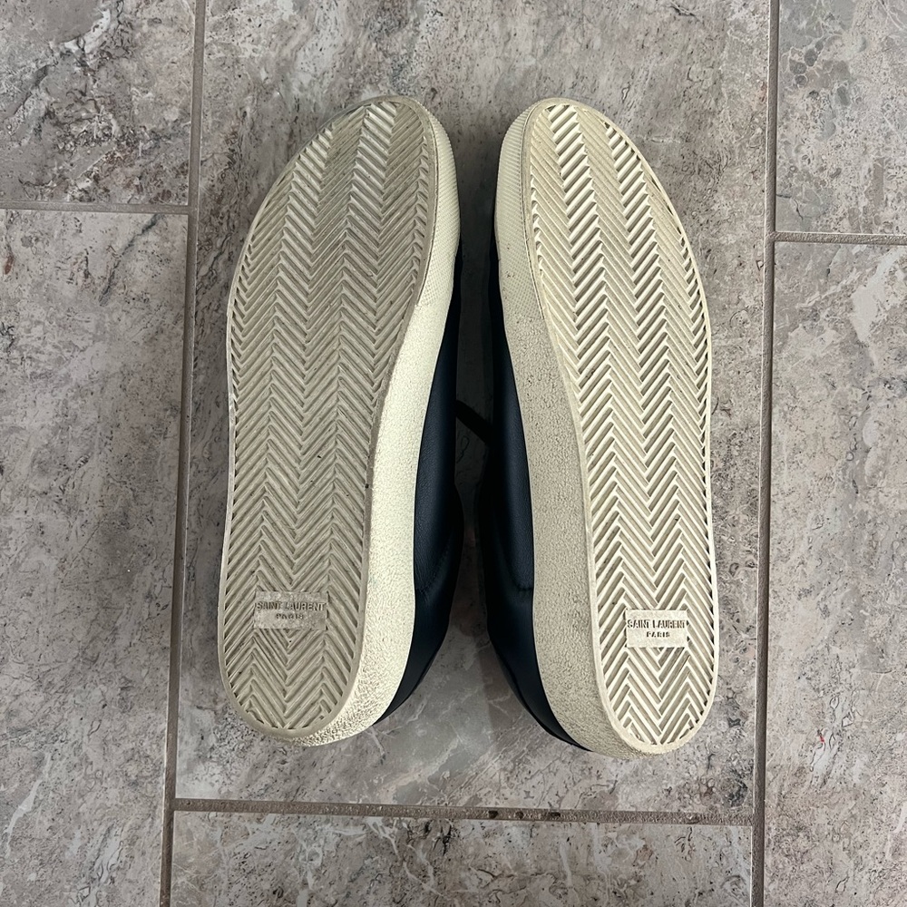 Saint Laurent Black and Blue Men's Sneakers - Picture 5 of 5